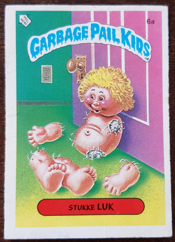 Garbage Pail Kids Dutch Series 1 #6a - Stukke Luk Sticker