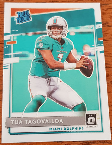 2020 Panini Donruss Optic Football Tua Tagovailoa #152 Rookie Card