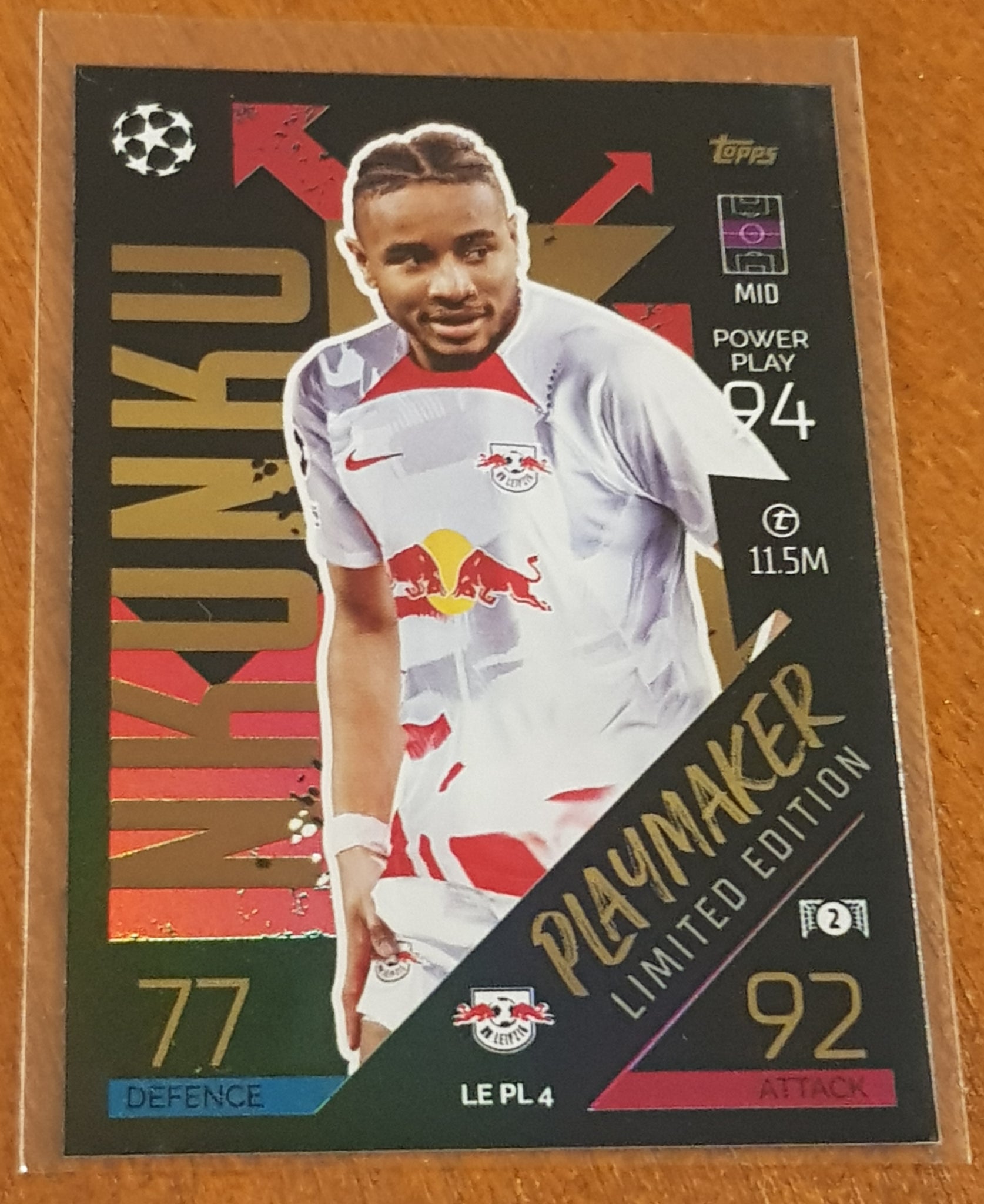 2022-23 Topps Match Attax Christopher NkuNku Limited Edition Playmaker #LE-PL-4 Trading Card