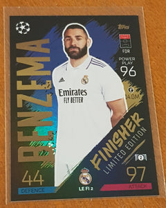 2022-23 Topps Match Attax Karim Benzema Limited Edition Finisher #LE-FI-2 Trading Card