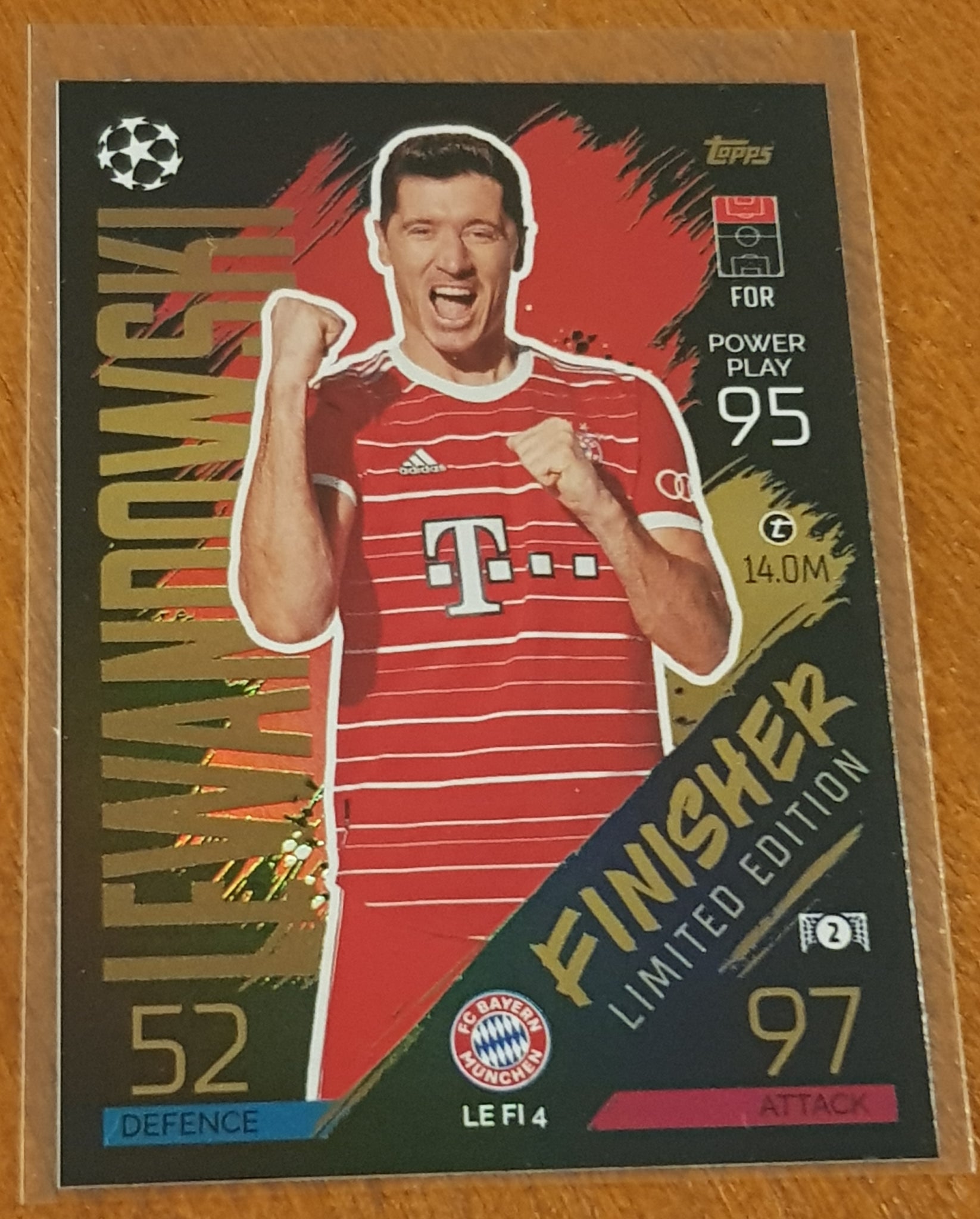 2022-23 Topps Match Attax Robert Lewandowski Limited Edition Finisher #LE-FI-4 Trading Card