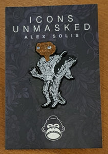 Icons Unmasked  Alex Solis - ET/Alien Limited Edition Enamel Pin Design
