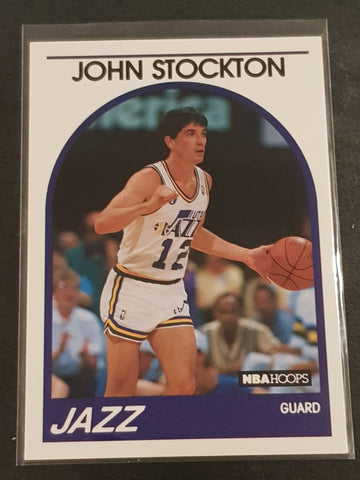 1989-90 NBA Hoops John Stockton #140 Trading Card