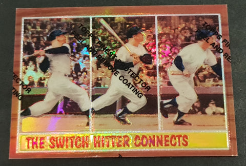1997 Topps Finest Mickey Mantle Commemorative Set #34 Refractor Trading Card
