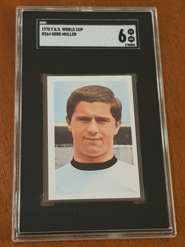 1970 F.K.S. World Cup Gerd Muller #264 SGC 6 Sticker (Pop 1)