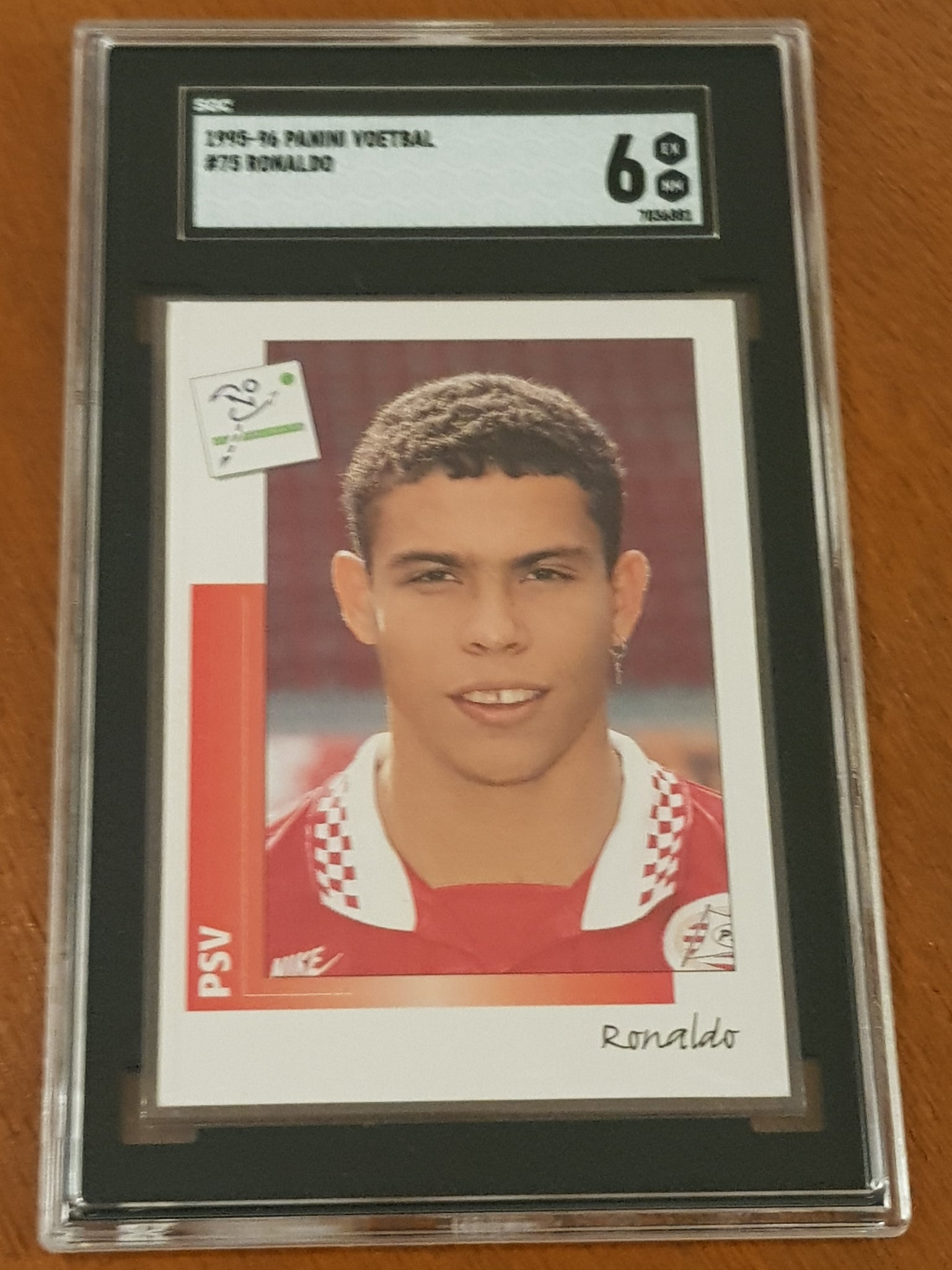 1995-96 Panini Voetbal Ronaldo #75 SGC 6 Sticker