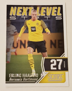 2021-22 Panini Score FIFA Next Level Stats Erling Haaland #11 Trading Card