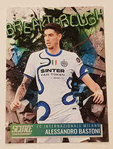 2021-22 Panini Score FIFA Breakthrough Alessandro Bastoni #9 Trading Card