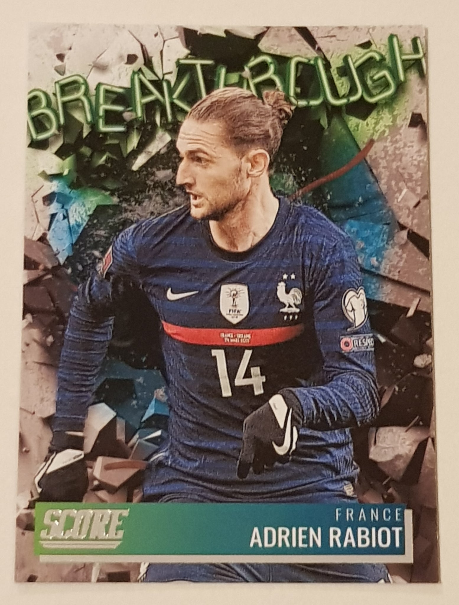 2021-22 Panini Score FIFA Breakthrough Adrien Rabiot #10 Trading Card