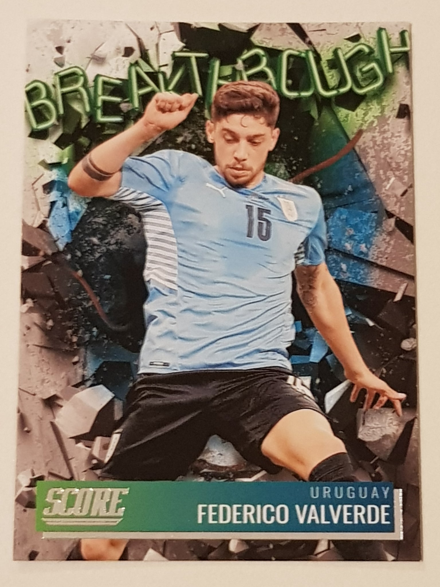 2021-22 Panini Score FIFA Breakthrough Federico Valverde #17 Trading Card
