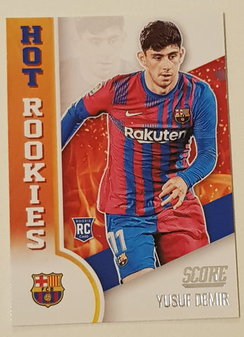 2021-22 Panini Score FIFA Hot Rookies Yusuf Demir #12 Trading Card