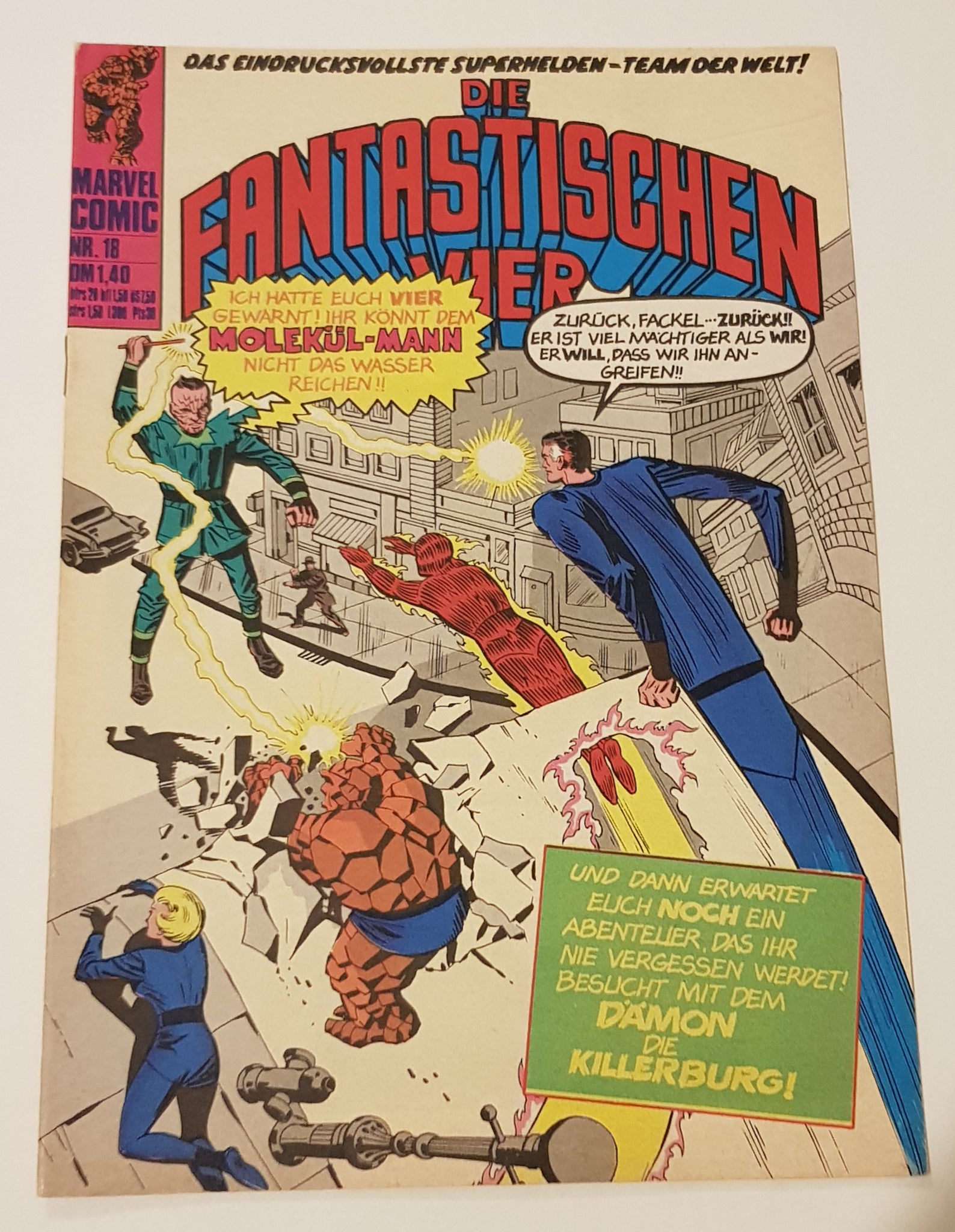 Die Fantastischen Vier #18 FN/VF (German Edition of Fantastic Four #20)