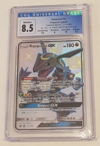 PSA 9 Pokemon Shiny Rayquaza GX Hidden Fates - Graded Cards
