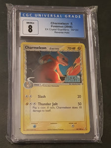 Pokemon Ex Crystal Guardians Charmeleon Delta Species #30/100 CGC 8 Reverse Holo Trading Card
