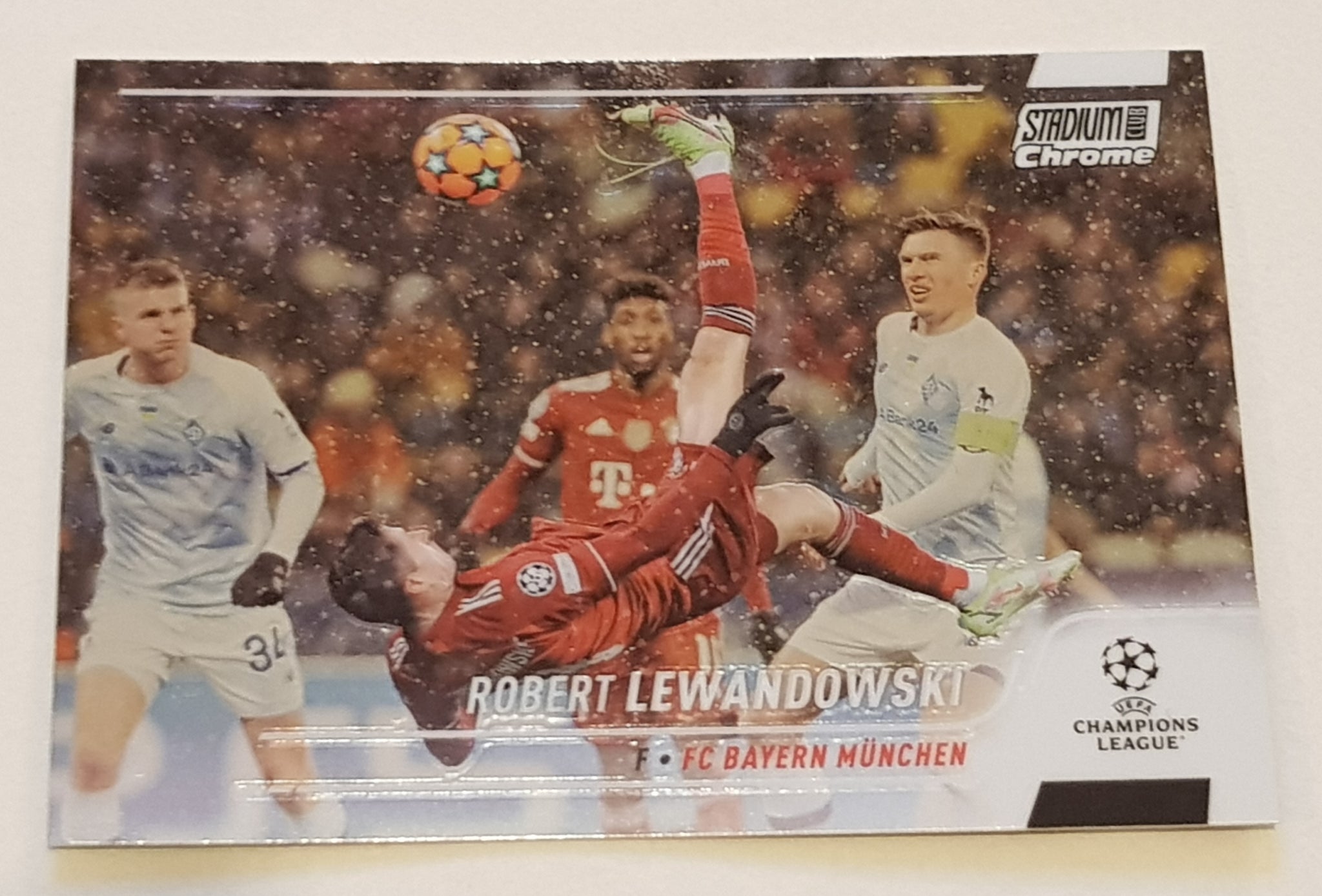 2021-22 Topps Stadium Club Chrome Champions League Robert Lewandowski #9 Trading Card