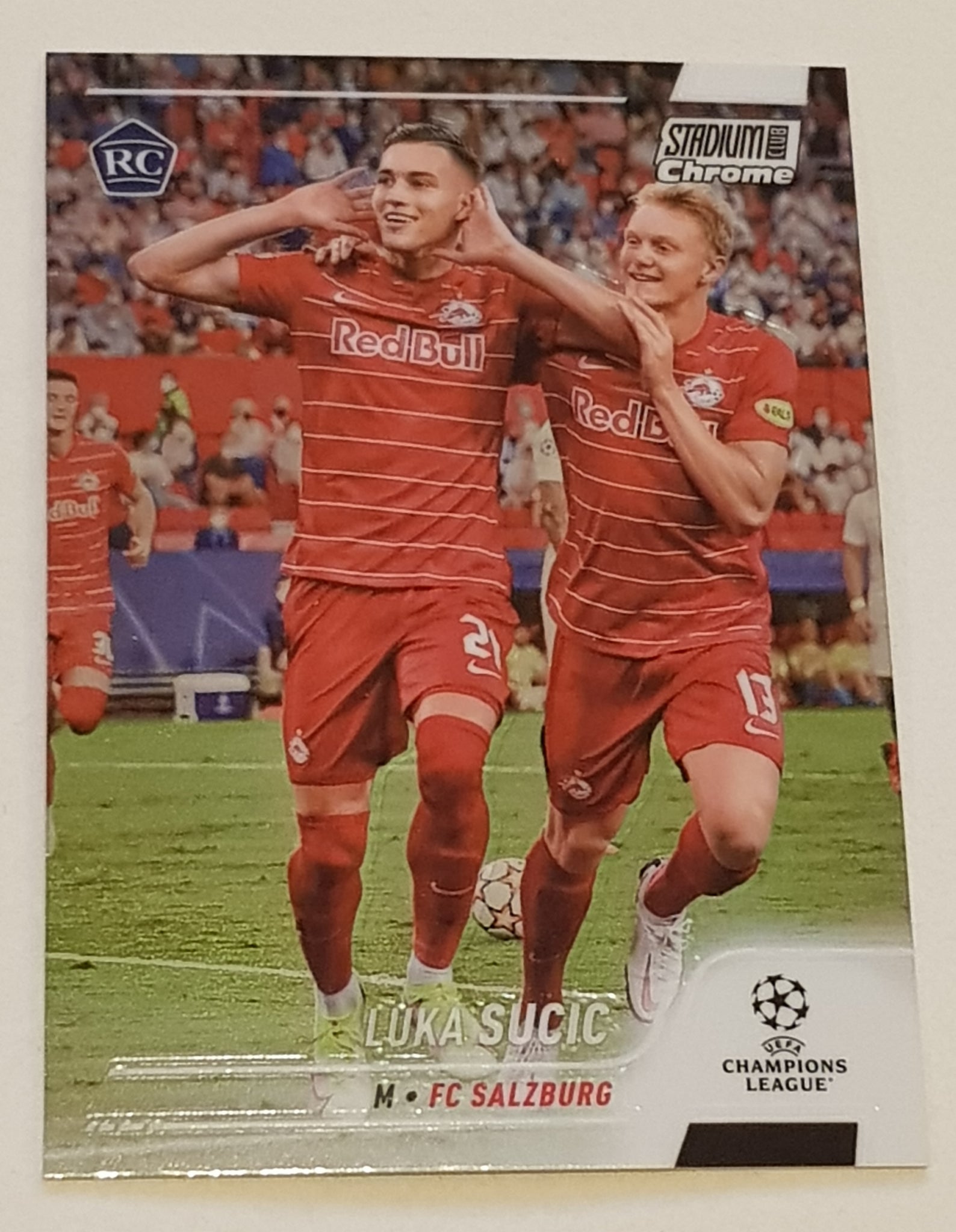 2021-22 Topps Stadium Club Chrome Champions League Luka Sucic #93 Rookie Card