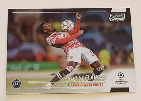 2021-22 Topps Stadium Club Chrome Champions League Anthony Elanga #48 Rookie Card