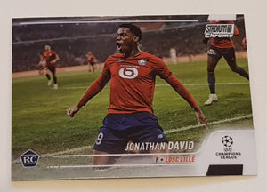 2021-22 Topps Stadium Club Chrome Champions League Jonathan David #83 Rookie Card