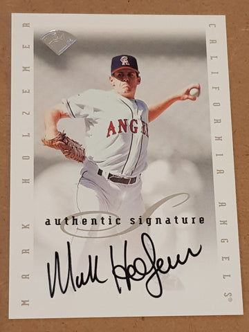 1996 Donruss Leaf Baseball Signature Series Mark Holzemer Autograph Card