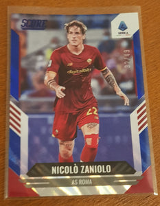 2021-22 Panini Score Serie A Nicoló Zaniolo #126 Blue Lava Parallel /49 Trading Card