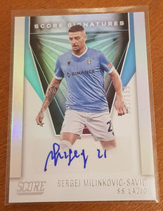 2021-22 Panini Score Serie A Sergej Milinković-Savić /199 Autograph Card