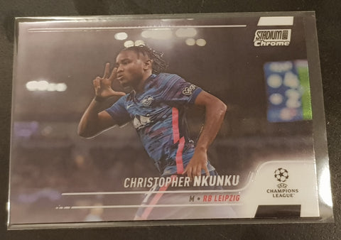 2021-22 Topps Stadium Club Chrome Champions League Christopher Nkunku #77 Trading Card