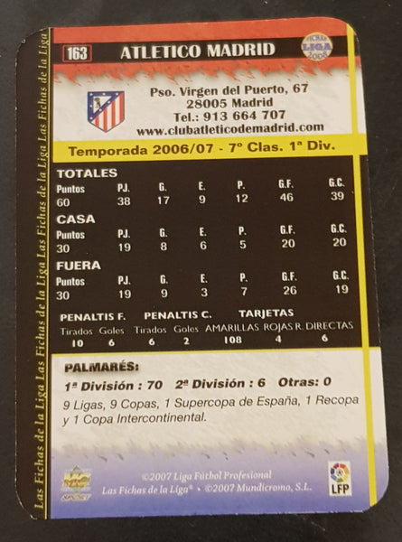 2008 Las Fichas de La Liga Mundicromo Atletico Madrid Logo #163 Trading Card