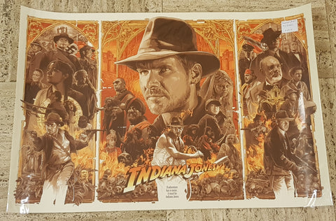 Indiana Jones Trilogy - Gabz Limited Edition Screen Print