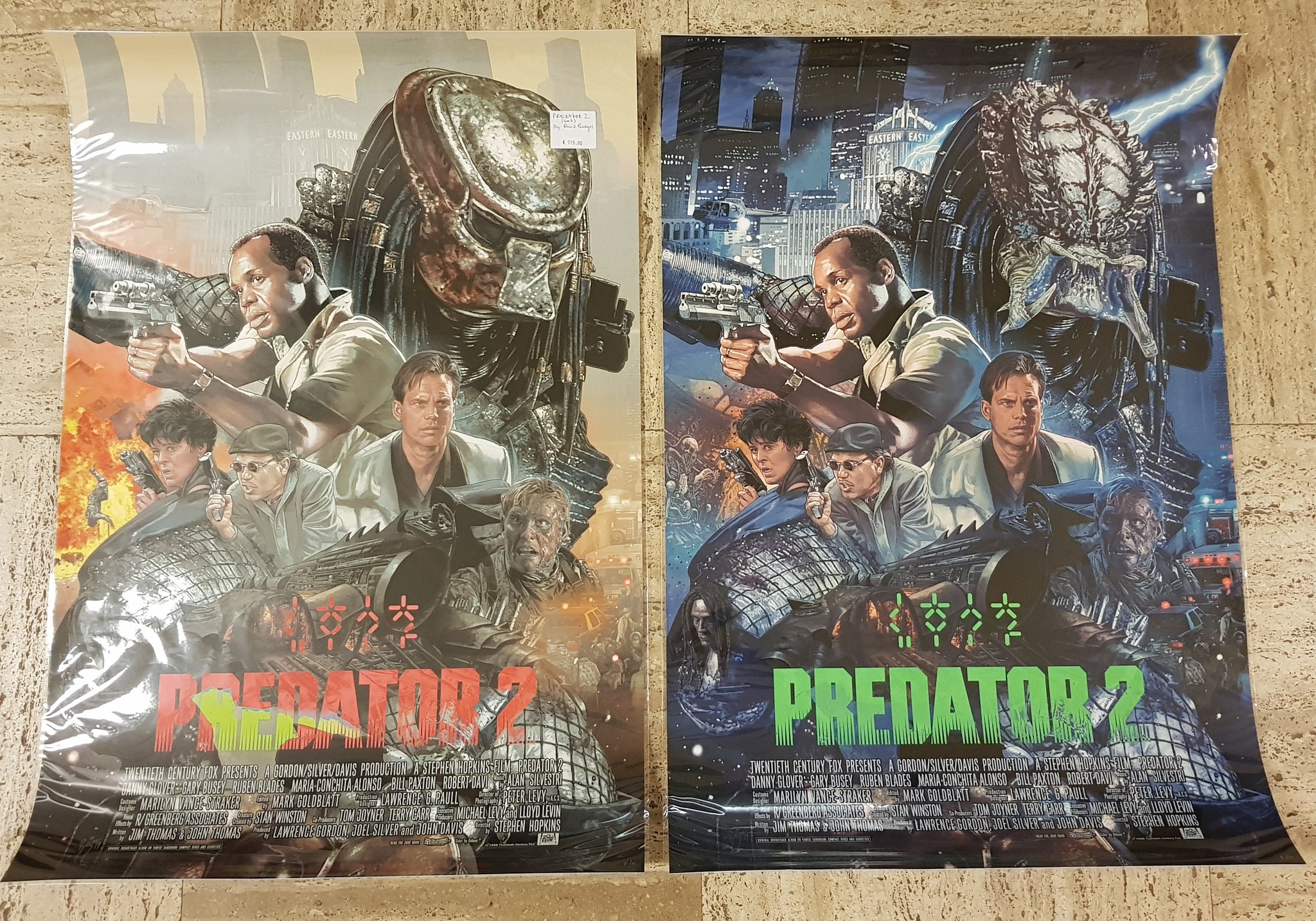 Predator 2 - Ruiz Burgos Limited Edition Screen Print Set