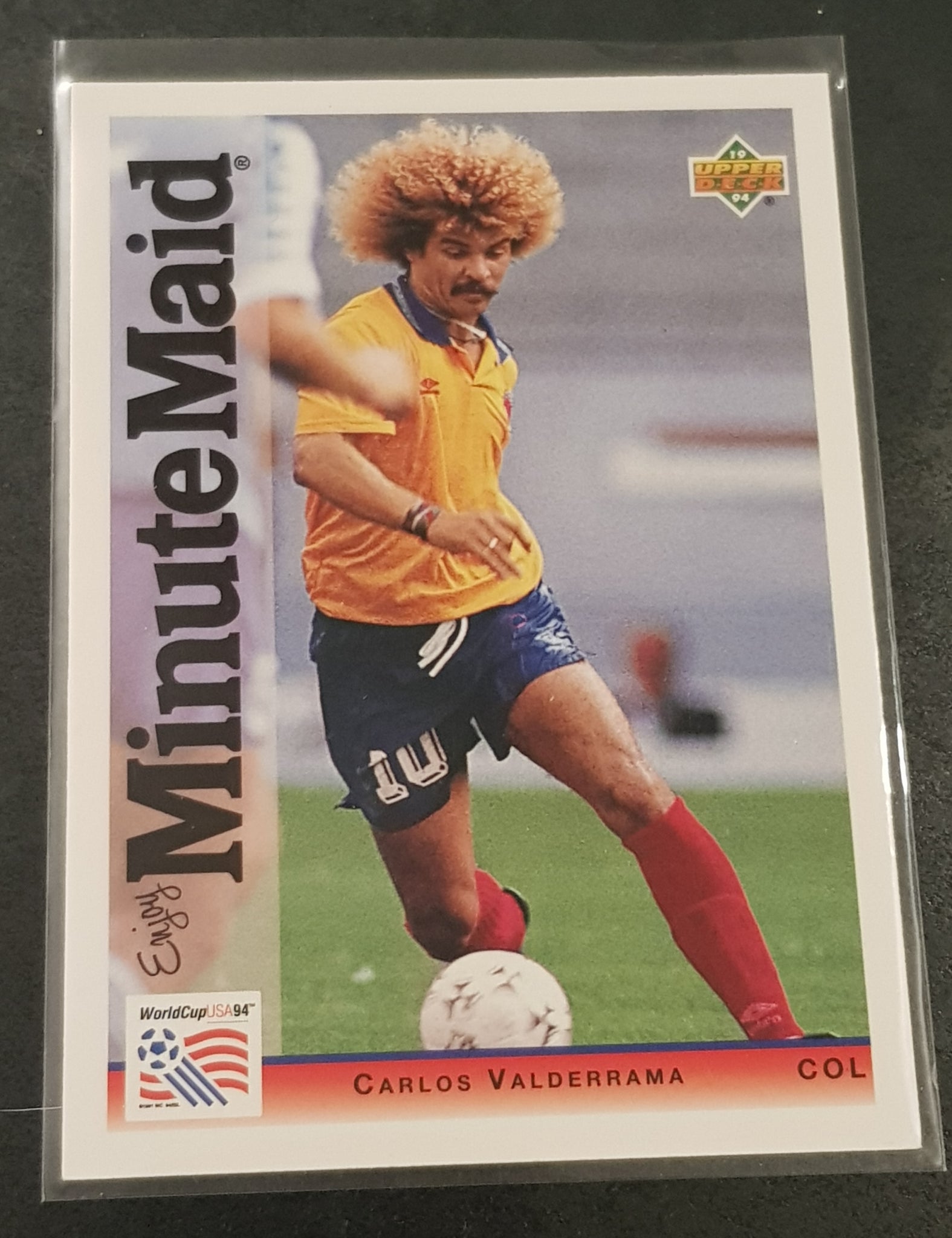 1994 Upper Deck World Cup USA 94 Carlos Valderrama #2 Trading Card