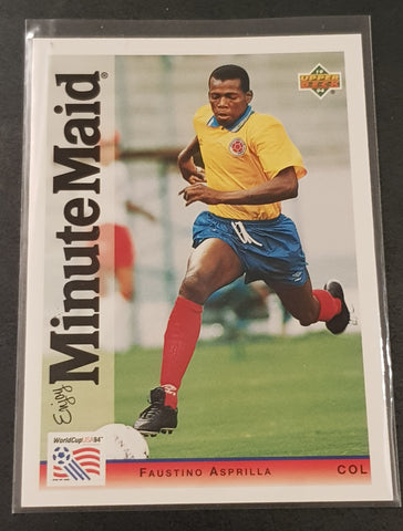 1994 Upper Deck World Cup USA 94 Faustino Asprilla #19 Trading Card