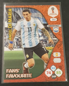 2018 Panini Adrenalyn FIFA 365 Angel de Maria #361 Trading Card