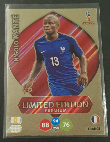 Panini Adrenalyn World Cup Russia 2018 N'Golo Kante Limited Edition Trading Card