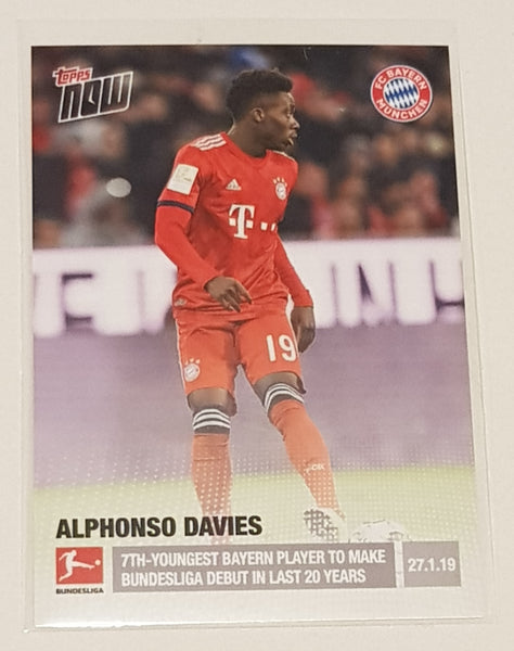 2018-19 Topps Now Bundesliga #67 Alphonso Davies Rookie Card