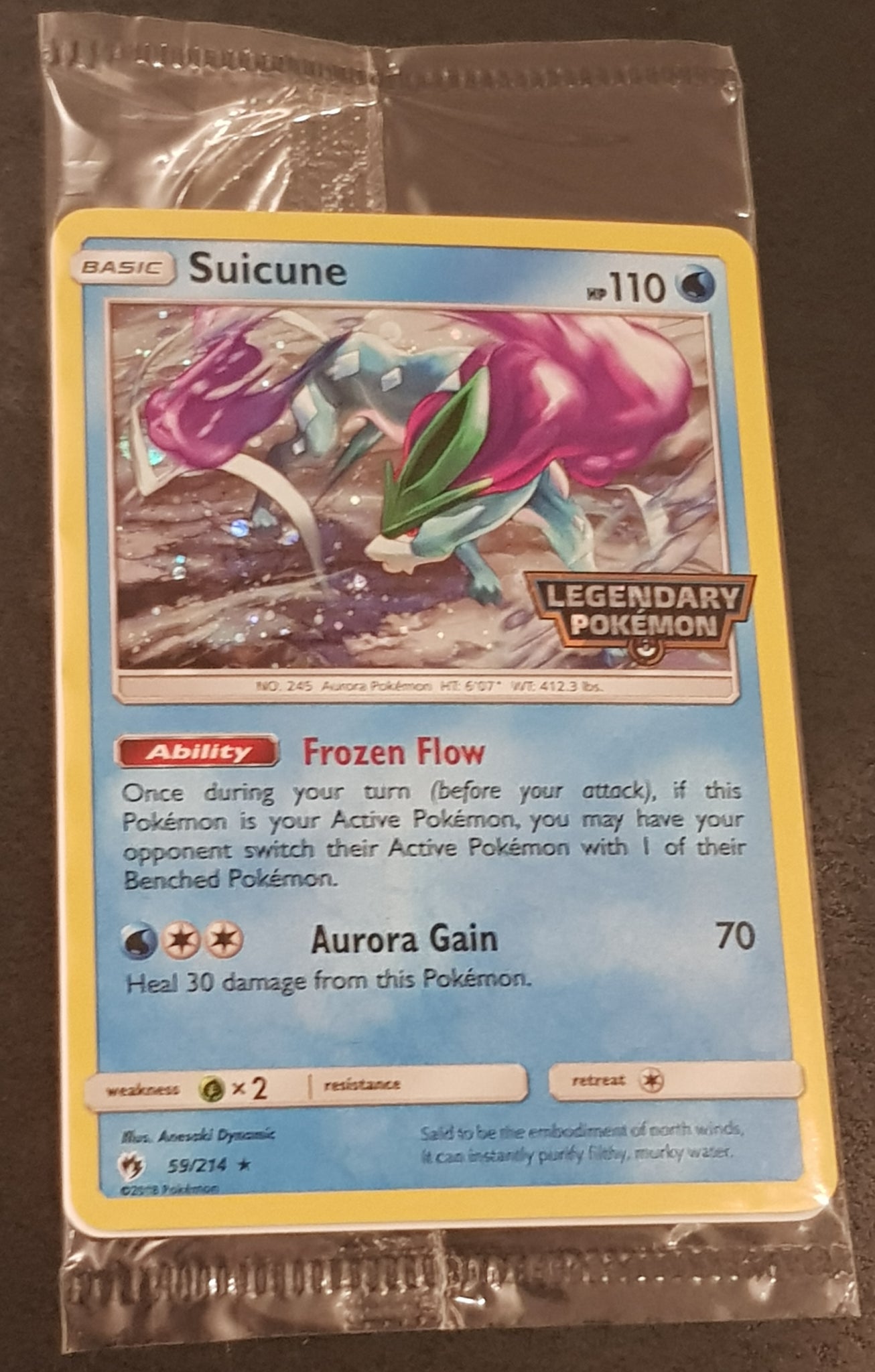 Pokemon Sun and Moon Lost Thunder - Suicune Trading Card Promo Rotterdam Comics Pokemon Sun and Moon Lost Thunder - Suicune Trading Card Promo Rotterdam Comics