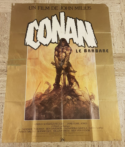 Conan the Barbarian Original 45x62" French Movie Poster (1982)