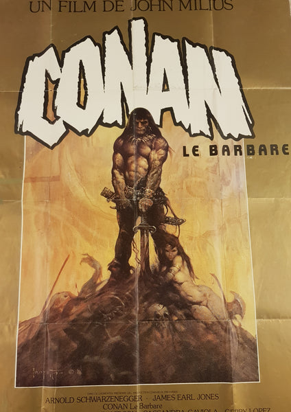 Conan the Barbarian Original 45x62" French Movie Poster (1982)