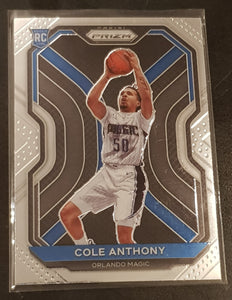 2020-21 Panini Prizm Cole Anthony #252 Rookie Card