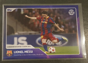 2022 Topps Champions League 30 Seasons Lionel Messi #82 Trading Card
