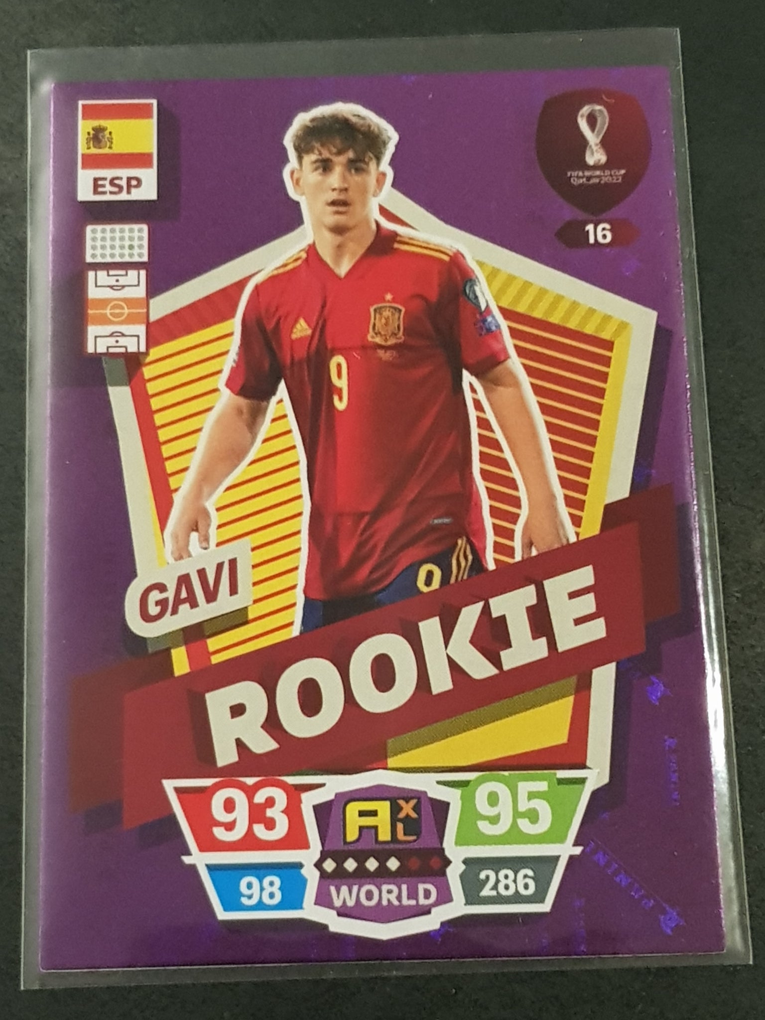 2022 Panini Adrenalyn World Cup Qatar Gavi #16 Rookie Card