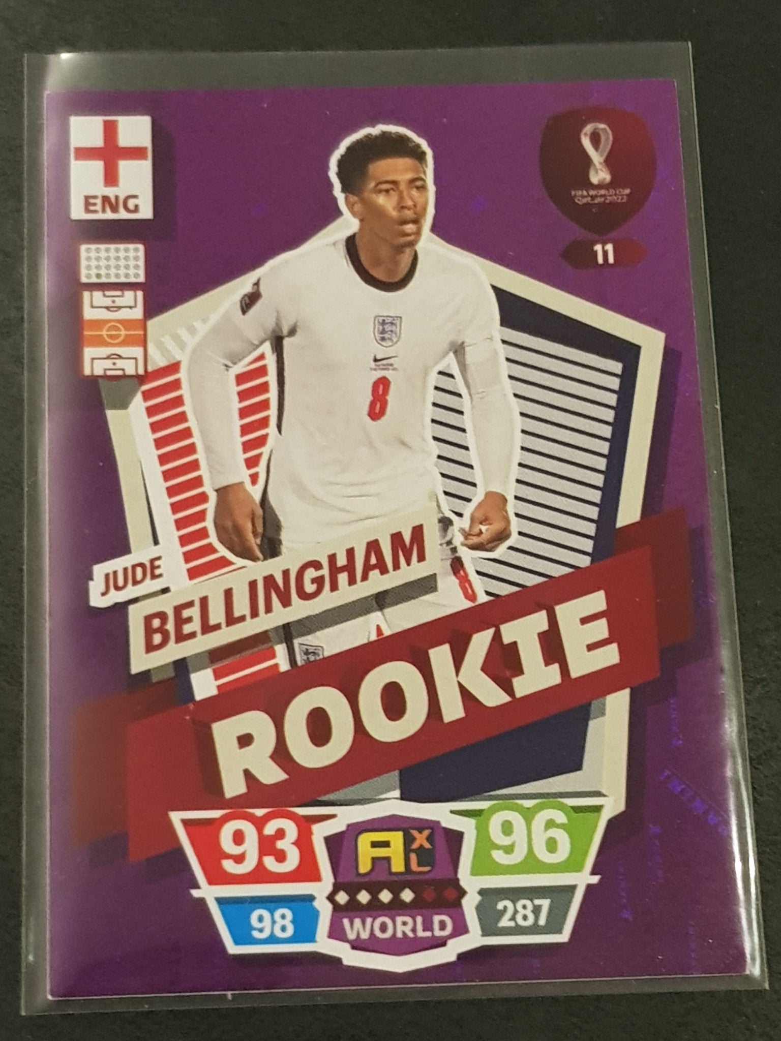 2022 Panini Adrenalyn World Cup Qatar Jude Bellingham #11 Rookie Card