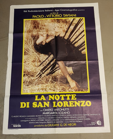 La Notte di San Lorenzo Original 39x55" Italian Movie Poster (1982)
