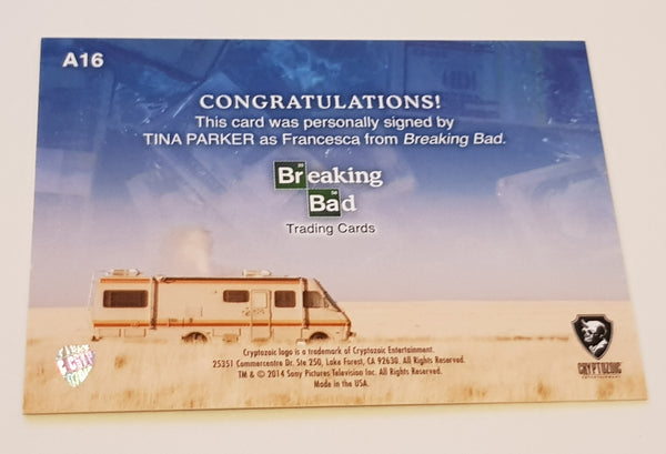 Breaking Bad Tina Parker #A16 - Francesca Authentic Autograph Trading Card