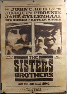 Sisters Brothers Original US Teaser 1-Sheet 27x39" Movie Poster (2018)