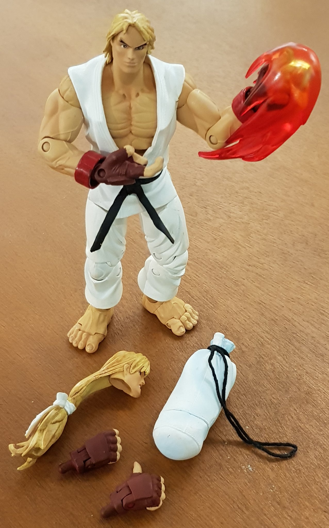 Street Fighter Ken Round 2 Action Figure (White Variant) – Rotterdam Comics