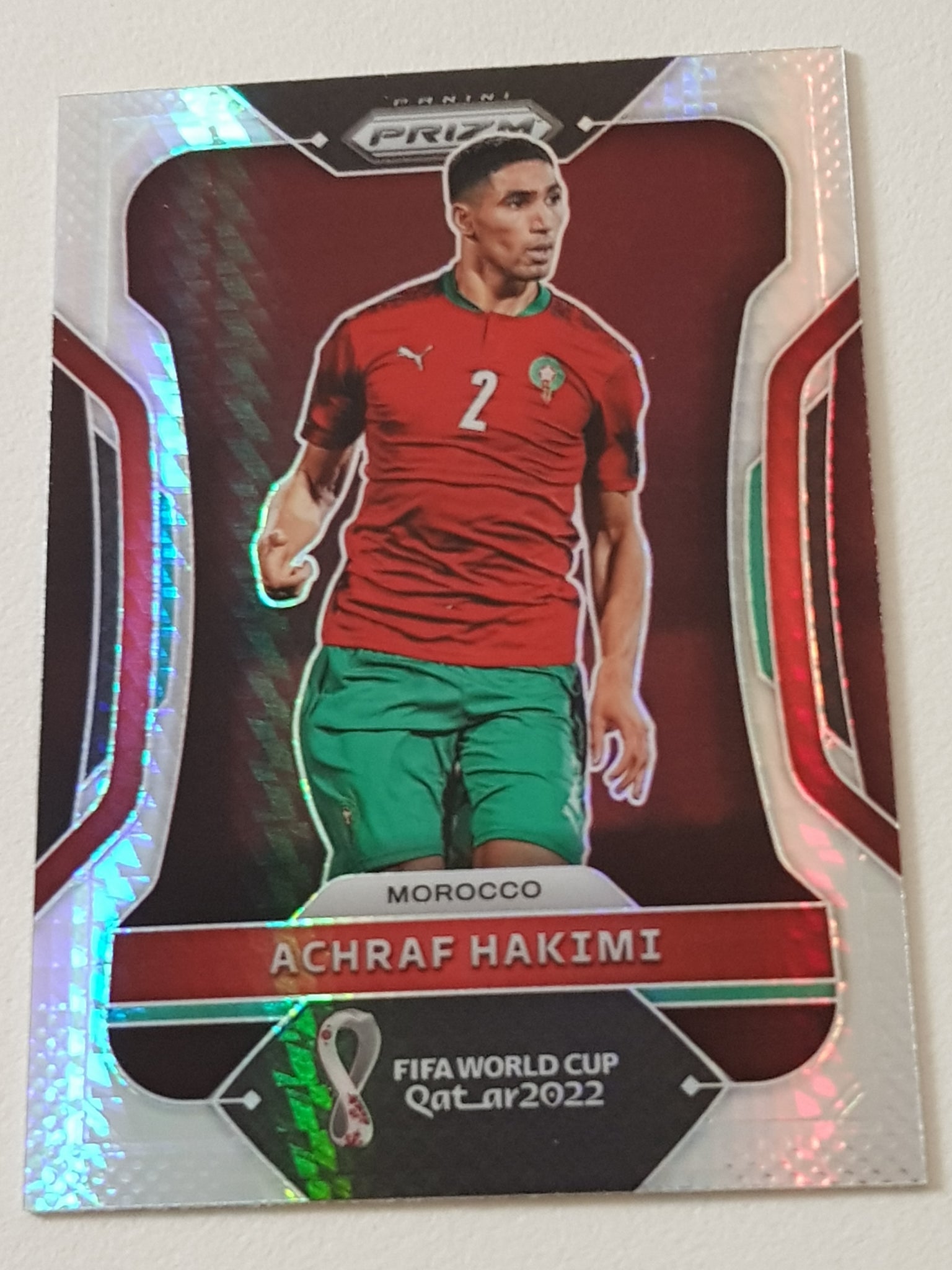 2022 Panini Prizm World Cup Achraf Hakimi #236 Hyper Trading Card