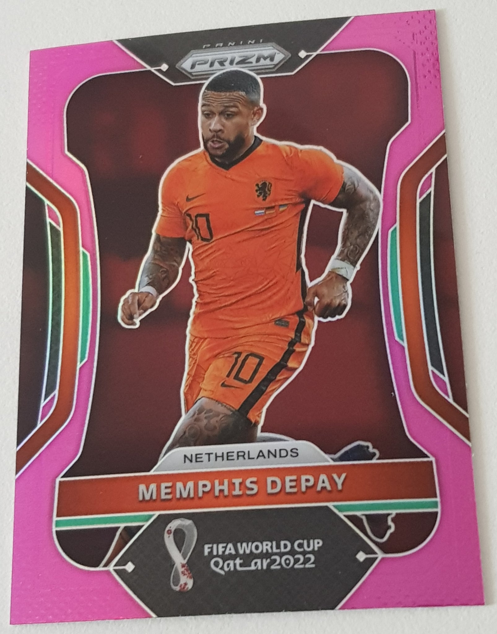 2022 Panini Prizm World Cup Memphis Depay #159 Pink Parallel Trading Card