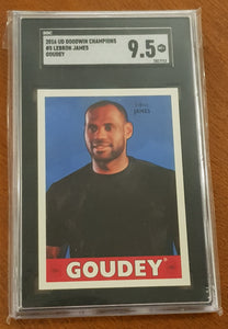 2016 Upper Deck Goodwin Champions Goudey Lebron James #5 SGC 9.5 Trading Card