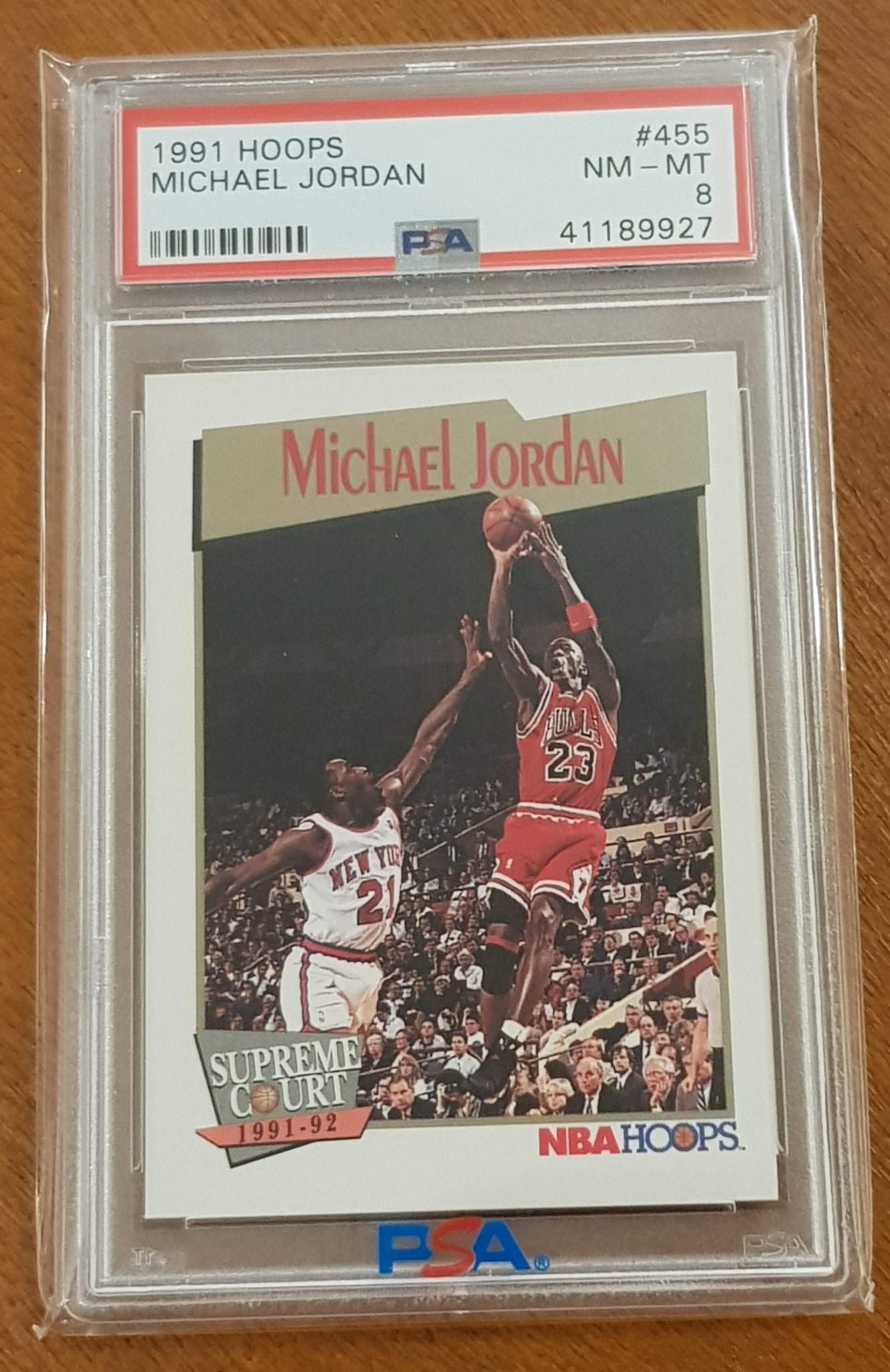 1991 NBA Hoops Michael Jordan #455 PSA Trading Card – Rotterdam