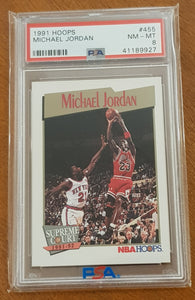 1991 NBA Hoops Michael Jordan #455 PSA 8 Trading Card